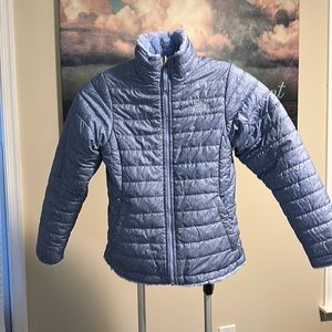 Kids North Face blue jacket Size M kids 10/12